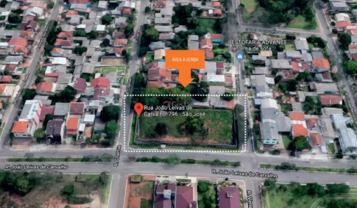 Lote/Terreno à venda, 1980m² no São José, Canoas