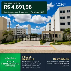 Apartamento com 2 Quartos à venda, 38m² no Novo Mondubim, Fortaleza