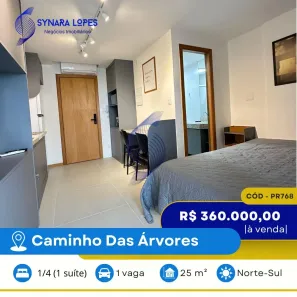 Apartamento com 1 Quarto à venda, 25m² no Caminho das Árvores, Salvador