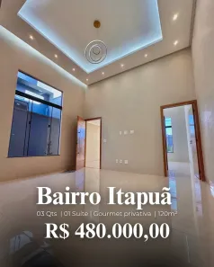 Casa com 3 Quartos à venda, 116m² no Itapoã, Aparecida de Goiânia