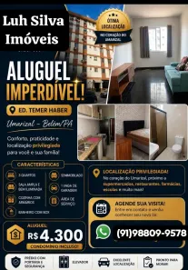 Apartamento com 3 Quartos para alugar, 90m² no Umarizal, Belém