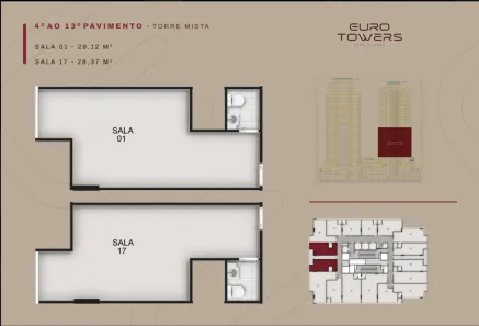 Sala Comercial à venda, 29m² no Park Lozandes, Goiânia