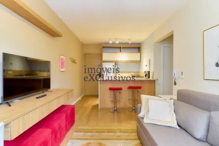 Apartamento com 1 Quarto para alugar, 38m² no Batel, Curitiba