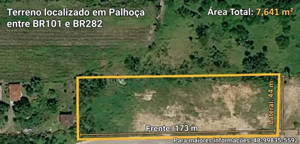 Lote/Terreno à venda, 7641m² no Aririú, Palhoça