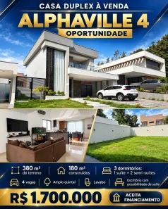 Casa de Condomínio com 3 Quartos à venda, 180m² no Ponta Negra, Manaus