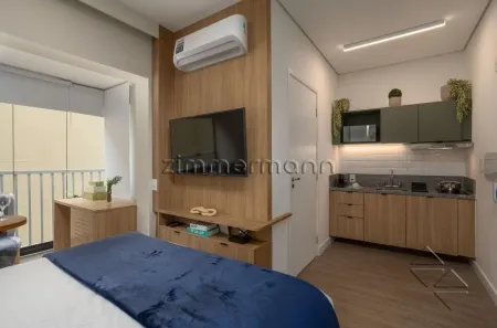 Apartamento com 1 Quarto para alugar, 26m² no Pinheiros, São Paulo