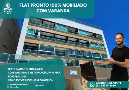 Apartamento com 1 Quarto à venda, 21m² no Cupe, Ipojuca