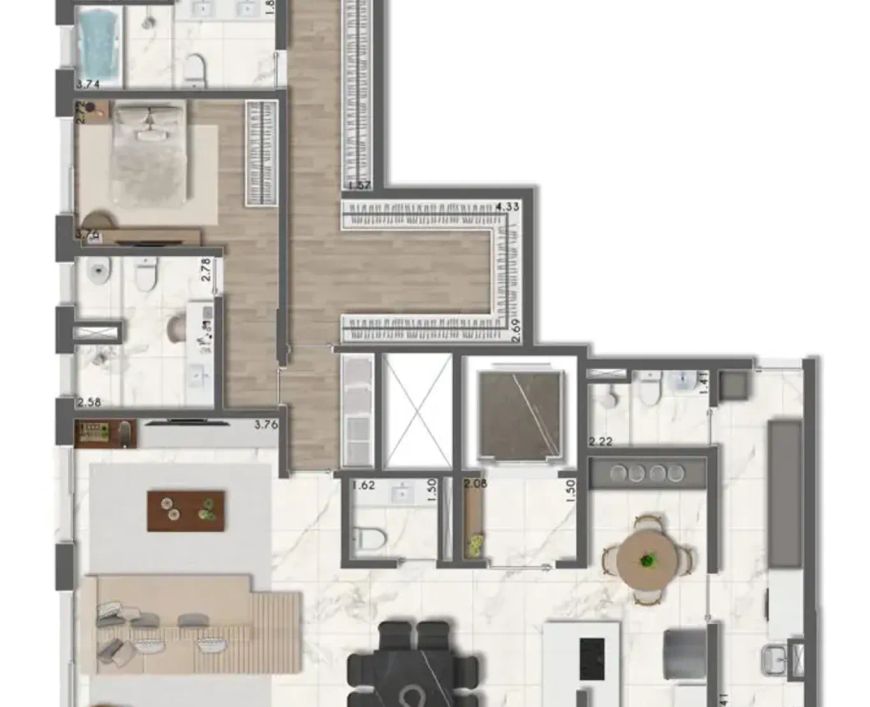 TAJ RESIDENCES IBIRAPUERA no Vila Mariana, São Paulo