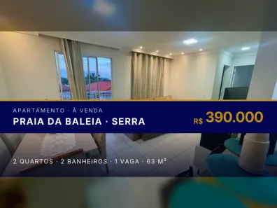 Apartamento com 2 Quartos à venda, 63m² no Praia da Baleia, Serra