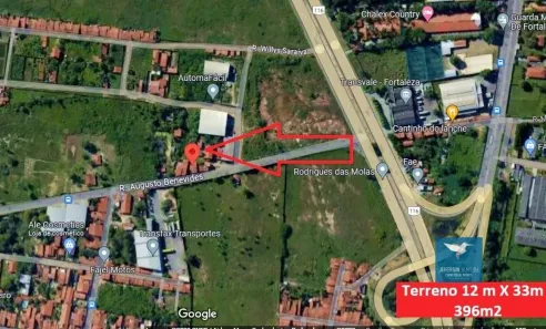 Lote/Terreno à venda, 396m² no Parque Santa Maria, Fortaleza