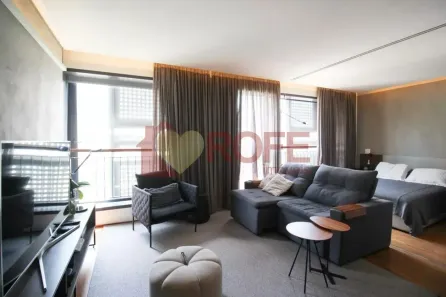 Apartamento com 1 Quarto para alugar, 52m² no Indianópolis, São Paulo