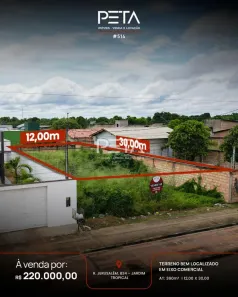 Lote/Terreno à venda, 360m² no Jardim Tropical, Boa Vista