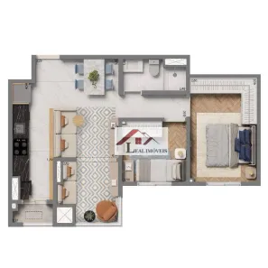 Apartamento com 2 Quartos à venda, 52m² no Jardim, Santo André