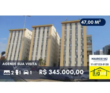 Apartamento com 2 Quartos à venda, 47m² no Ferreira, São Paulo