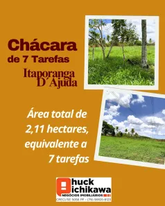 Fazenda/Sítio à venda, 21175m² no Centro, Itaporanga D'Ajuda