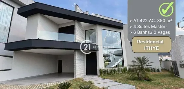 Casa de Condomínio com 4 Quartos à venda, 350m² no Cidade Tamboré, Santana de Parnaíba