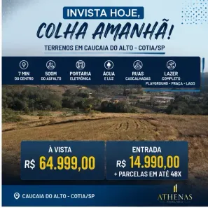 Lote/Terreno à venda, 500m² no Centro (Caucaia do Alto), Cotia