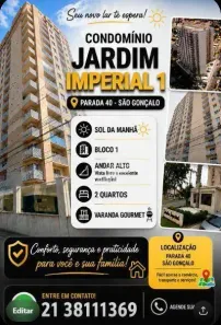 Apartamento com 2 Quartos à venda, 60m² no Porto Novo, São Gonçalo