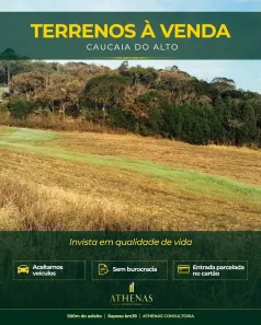 Lote/Terreno à venda, 500m² no Recreio Topázio (Caucaia do Alto), Cotia