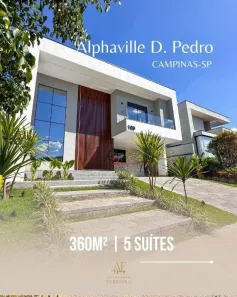 Casa de Condomínio com 5 Quartos à venda, 380m² no Alphaville Dom Pedro 2, Campinas