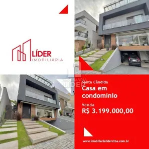 Casa de Condomínio com 3 Quartos à venda, 352m² no Santa Cândida, Curitiba