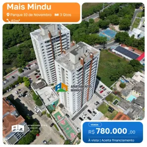 Apartamento com 3 Quartos à venda, 82m² no Parque 10 de Novembro, Manaus