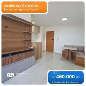 Apartamento com 3 Quartos à venda, 61m² no Parque 10 de Novembro, Manaus