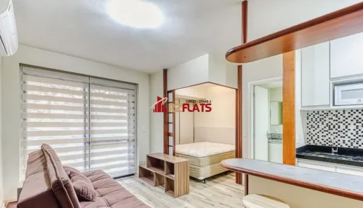 Flat com 1 Quarto para alugar, 35m² no Moema, São Paulo