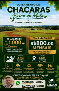 Fazenda/Sítio à venda, 1000m² no Área Rural de Caturaí, Caturaí