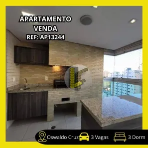 Apartamento com 3 Quartos à venda, 144m² no Osvaldo Cruz, São Caetano do Sul