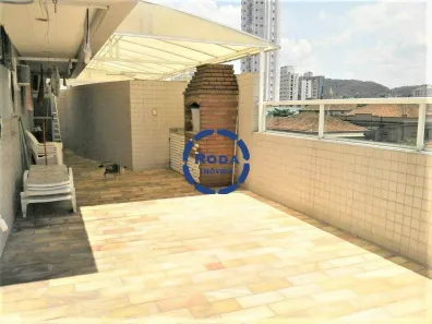 Apartamento com 3 Quartos para alugar, 169m² no Gonzaga, Santos