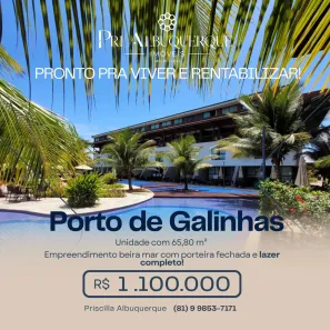 Apartamento com 2 Quartos à venda, 53m² no Maracaipe, Ipojuca