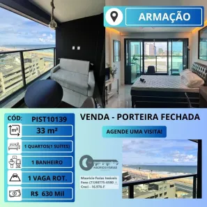 Apartamento com 1 Quarto à venda, 33m² no Jardim Armação, Salvador