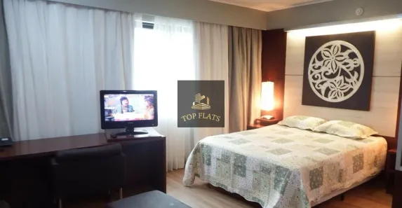 Flat com 1 Quarto para alugar, 33m² no Indianópolis, São Paulo