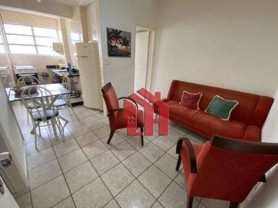 Apartamento com 1 Quarto para venda ou aluguel, 49m² no Ponta da Praia, Santos