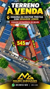 Lote/Terreno à venda, 545m² no Pedreira, Belém
