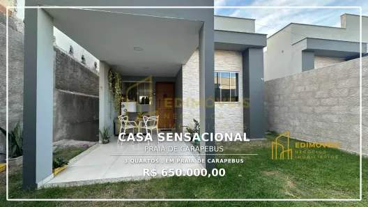 Casa com 3 Quartos à venda, 115m² no Praia de Carapebus, Serra