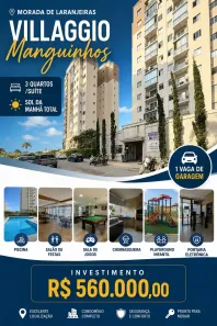 Apartamento com 3 Quartos à venda, 70m² no Morada de Laranjeiras, Serra