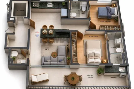 Apartamento com 2 Quartos à venda, 54m² no Anchieta, Belo Horizonte