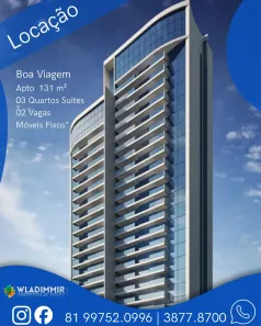 Apartamento com 3 Quartos para alugar, 131m² no Boa Viagem, Recife