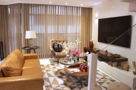 Apartamento com 4 Quartos para alugar, 171m² no Gonzaga, Santos