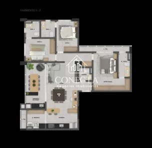 Apartamento com 3 Quartos à venda, 117m² no Morada da Colina, Uberlândia