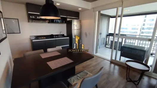 Flat com 1 Quarto para alugar, 62m² no Cidade Monções, São Paulo