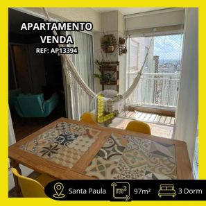 Apartamento com 3 Quartos à venda, 97m² no Santa Paula, São Caetano do Sul