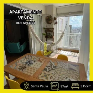 Apartamento com 3 Quartos à venda, 97m² no Santa Paula, São Caetano do Sul
