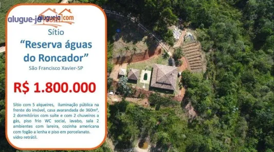 Fazenda/Sítio com 2 Quartos à venda, 360m² no São Francisco Xavier, São José dos Campos