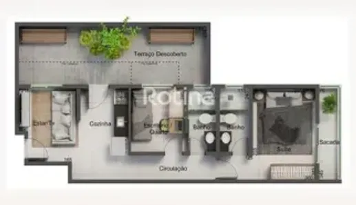 Apartamento com 2 Quartos à venda, 62m² no Santa Mônica, Uberlândia