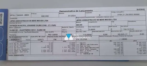 Lote/Terreno à venda, 20025m² no Nova Aparecida, Campinas