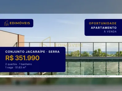 Apartamento com 2 Quartos à venda, 51m² no Conjunto Jacaraípe, Serra