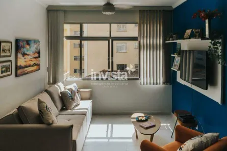 Apartamento com 1 Quarto para alugar, 50m² no José Menino, Santos